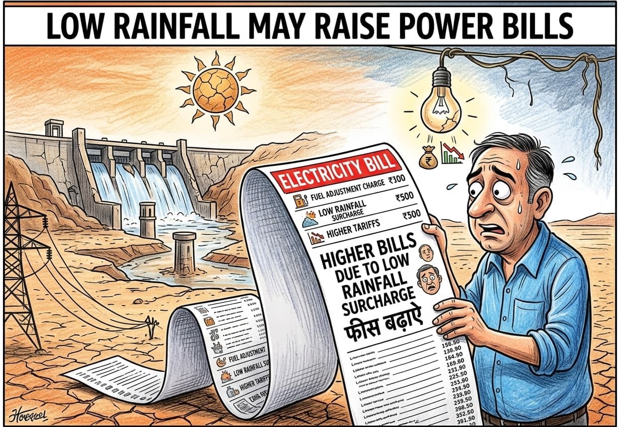 Low Rainfall May Raise Power Bills