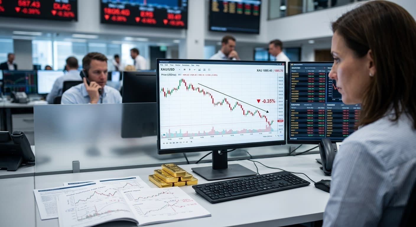 Global Gold Prices Edge Lower